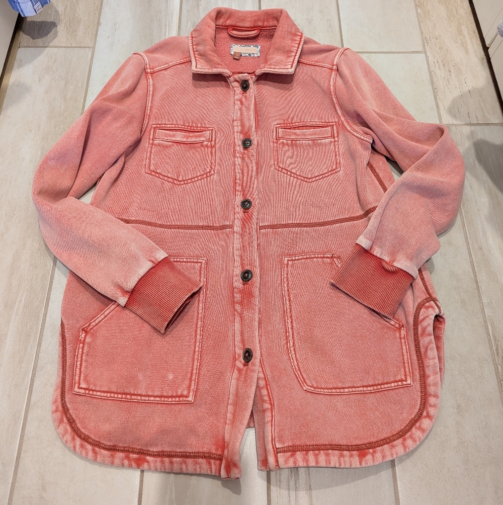 Anthropologie Pilcro Shacket Sweater Jacket Fleece Xs S